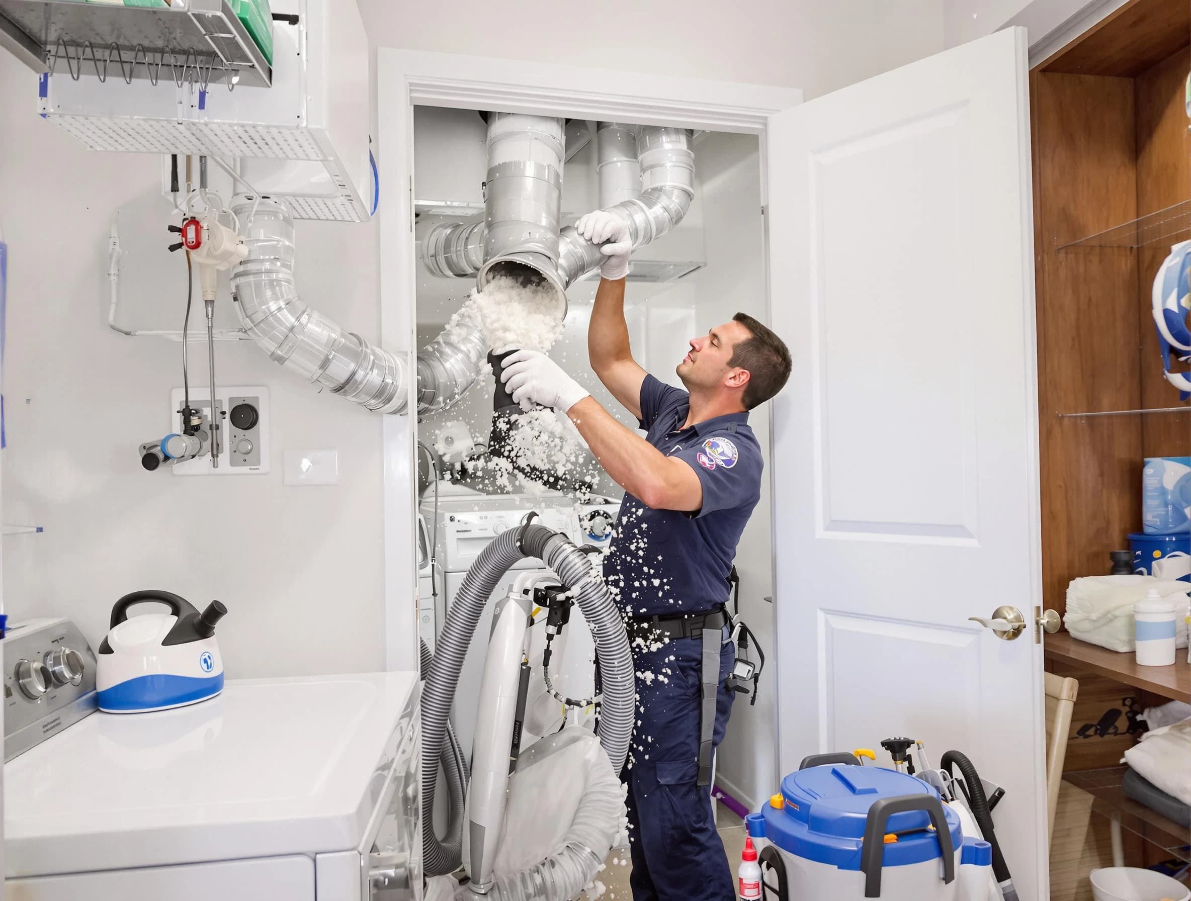 Firestone Dryer Vent Cleaning technician delivering thorough residential dryer vent cleaning service in Firestone