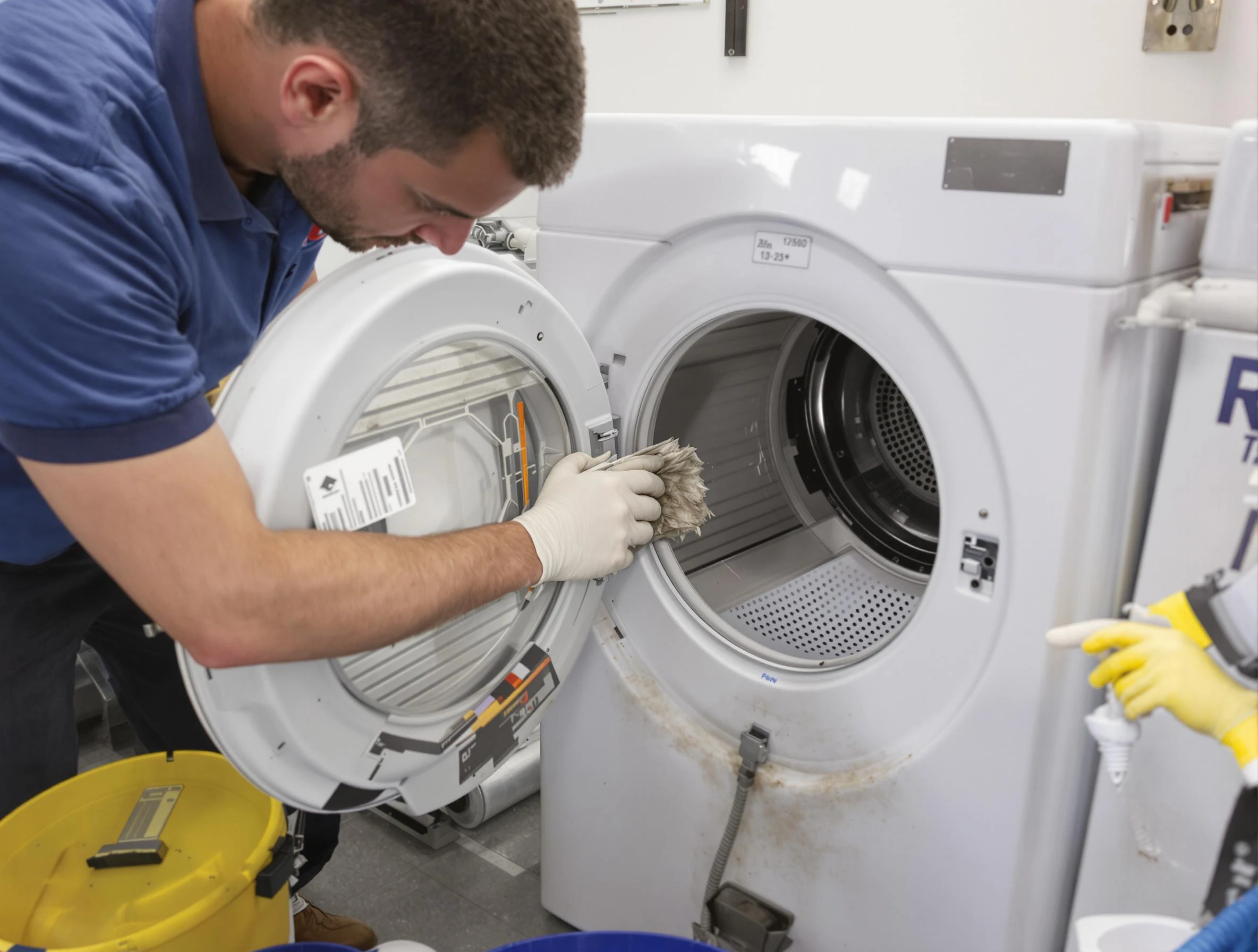 Firestone Dryer Vent Cleaning specialist performing detailed lint trap cleaning service in Firestone